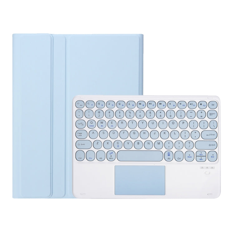 YT098B-A Detachable Candy Color Skin Feel Texture Round Keycap Bluetooth Keyboard Leather Case with Touch Control For iPad Air 11 2024 / 2025 / Air 4 10.9 2020 / Air 5 10.9 2022 (Purple), For iPad Air 11 2024 / 2025 / Air 4 10.9 2020 / Air 5 10.9 2022...