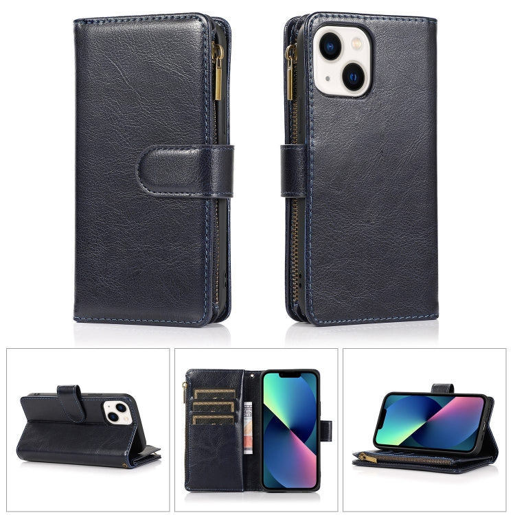 Multifunctional 9 Card Slots Leather Case, For iPhone 14 Pro Max, For iPhone 14 Pro, For iPhone 14, For iPhone 14 Plus