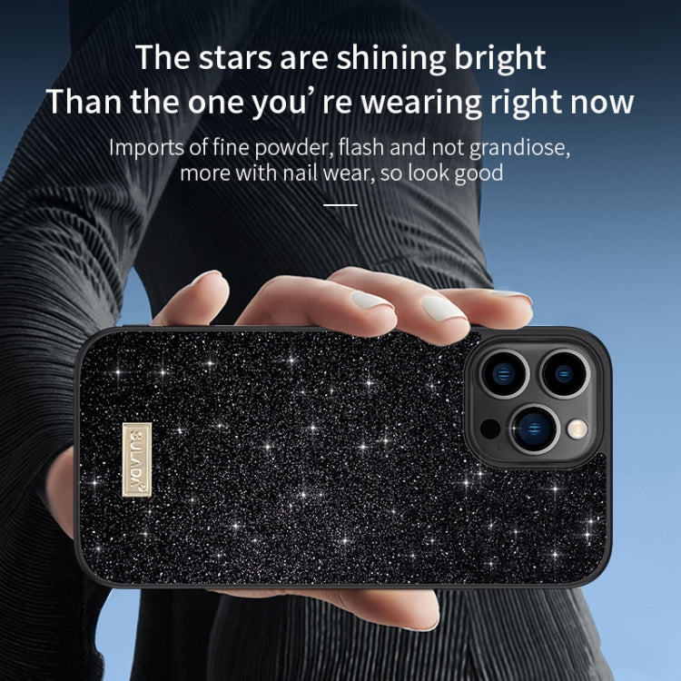 SULADA PC+TPU Leather Glitter Phone Case, For iPhone 14, For iPhone 14 Plus, For iPhone 14 Pro, For iPhone 14 Pro Max