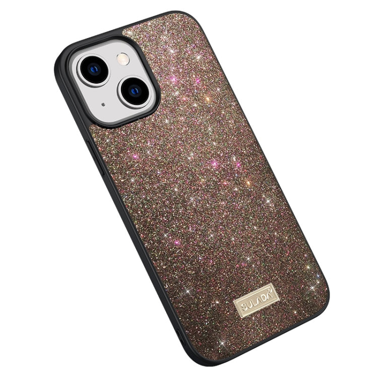 SULADA PC+TPU Leather Glitter Phone Case, For iPhone 14, For iPhone 14 Plus, For iPhone 14 Pro, For iPhone 14 Pro Max