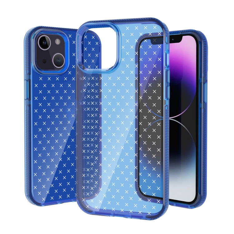 Grid Pattern Transparent TPU Phone Case, For iPhone 14, For iPhone 14 Plus, For iPhone 14 Pro, For iPhone 14 Pro Max