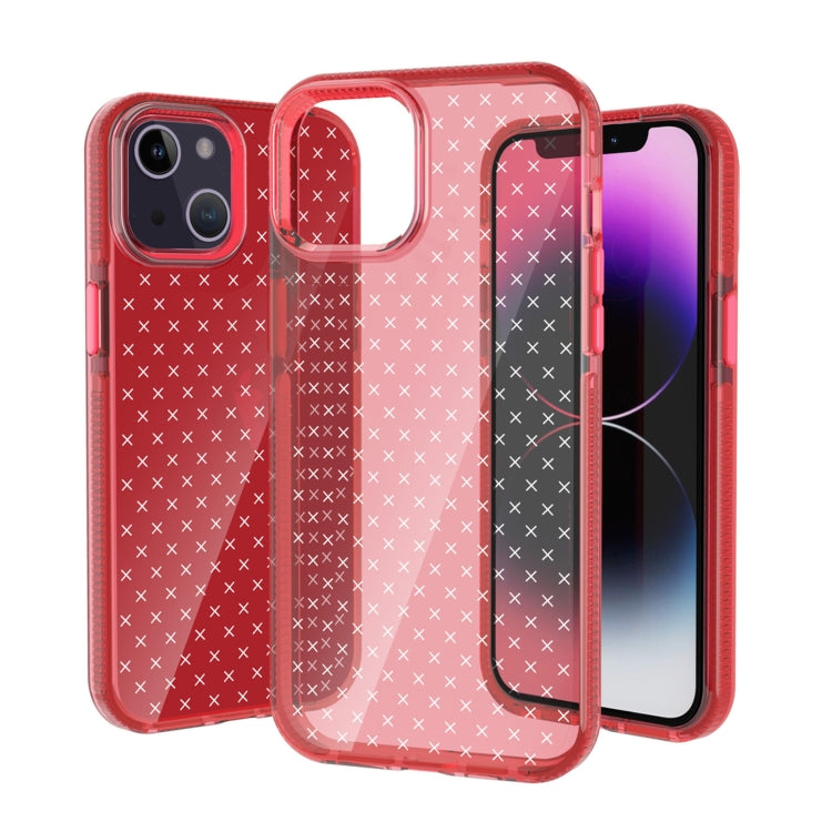 Grid Pattern Transparent TPU Phone Case, For iPhone 14, For iPhone 14 Plus, For iPhone 14 Pro, For iPhone 14 Pro Max