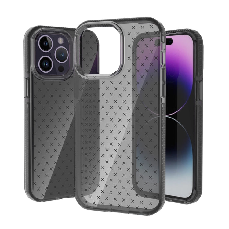 Grid Pattern Transparent TPU Phone Case, For iPhone 14, For iPhone 14 Plus, For iPhone 14 Pro, For iPhone 14 Pro Max