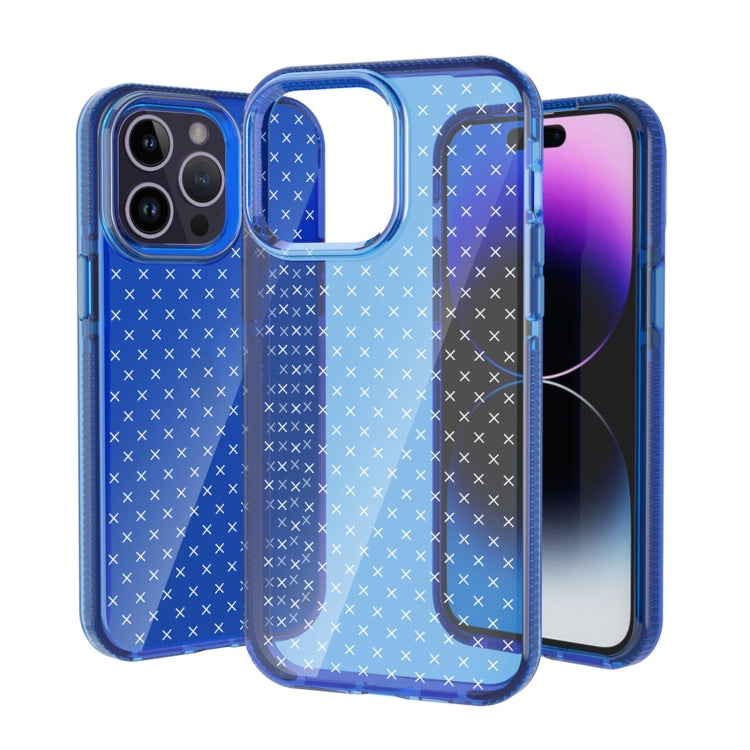 Grid Pattern Transparent TPU Phone Case, For iPhone 14, For iPhone 14 Plus, For iPhone 14 Pro, For iPhone 14 Pro Max