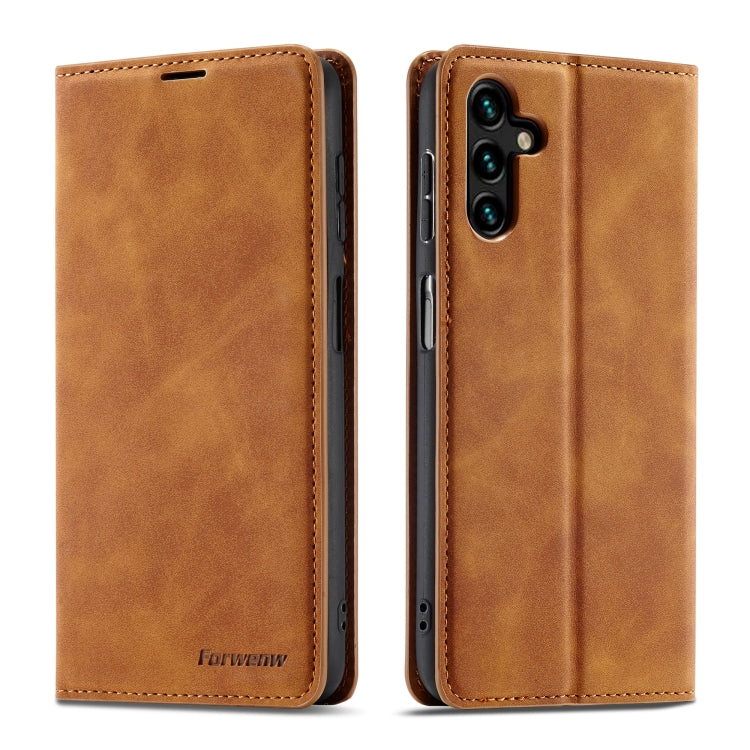 Forwenw Dream Series Oil Edge Strong Magnetism Leather Phone Case, For Samsung Galaxy S23 Ultra 5G, For Samsung Galaxy A14 5G, For Samsung Galaxy A54 5G, For iPhone 14, For iPhone 14 Plus, For iPhone 14 Pro, For iPhone 14 Pro Max