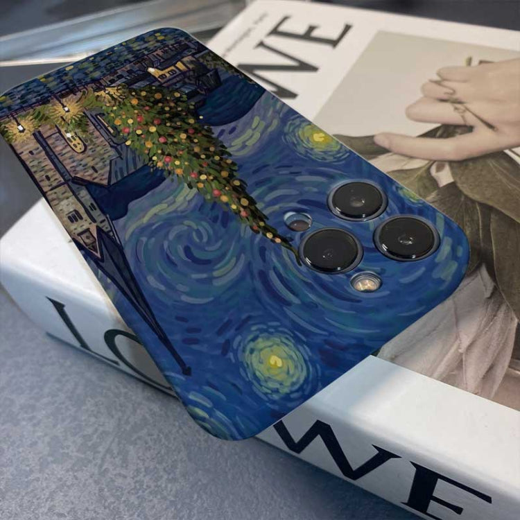 Precise Hole Oil Painting Pattern PC Phone Case, For iPhone 15 Pro Max, For iPhone 15 Pro, For iPhone 15 Plus, For iPhone 15, For iPhone 14 Plus