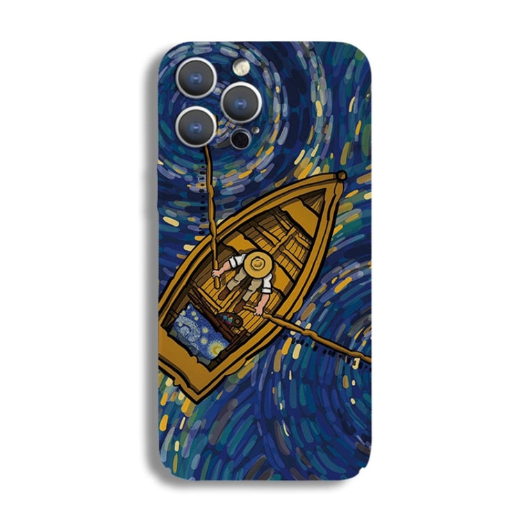 Precise Hole Oil Painting Pattern PC Phone Case, For iPhone 15 Pro Max, For iPhone 15 Pro, For iPhone 15 Plus, For iPhone 15, For iPhone 14 Plus