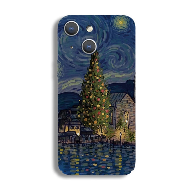 Precise Hole Oil Painting Pattern PC Phone Case, For iPhone 15 Pro Max, For iPhone 15 Pro, For iPhone 15 Plus, For iPhone 15, For iPhone 14 Plus