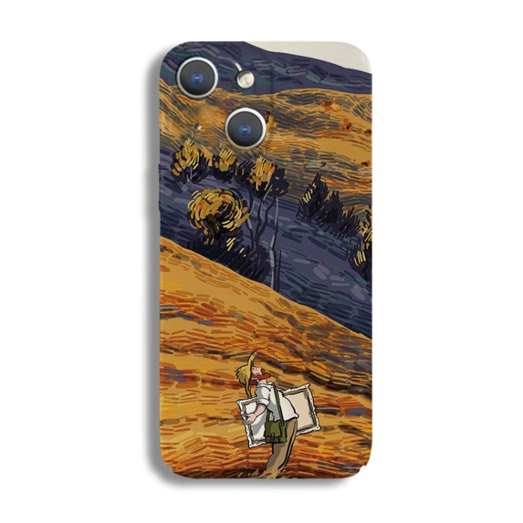 Precise Hole Oil Painting Pattern PC Phone Case, For iPhone 15 Pro Max, For iPhone 15 Pro, For iPhone 15 Plus, For iPhone 15, For iPhone 14 Plus