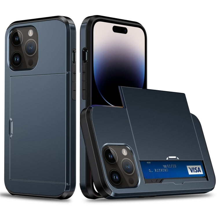 Shockproof Armor Phone Case with Slide Card Slot