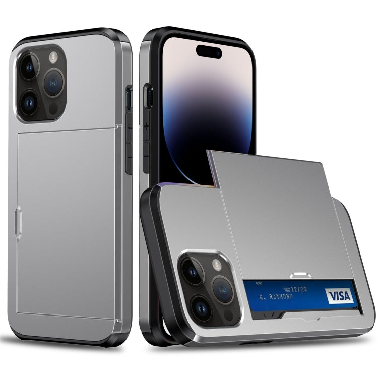 Shockproof Armor Phone Case with Slide Card Slot
