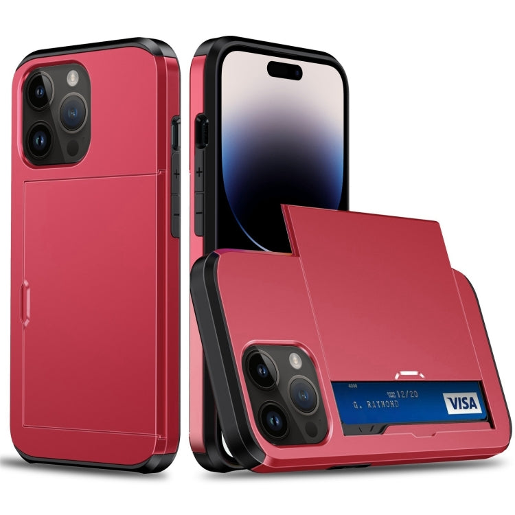 Shockproof Armor Phone Case with Slide Card Slot