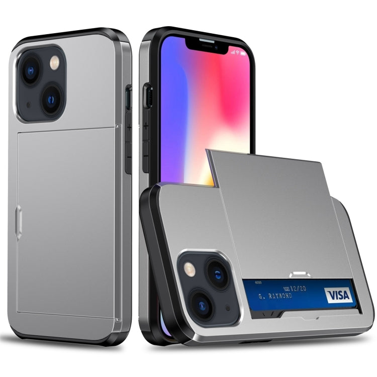 Shockproof Armor Phone Case with Slide Card Slot