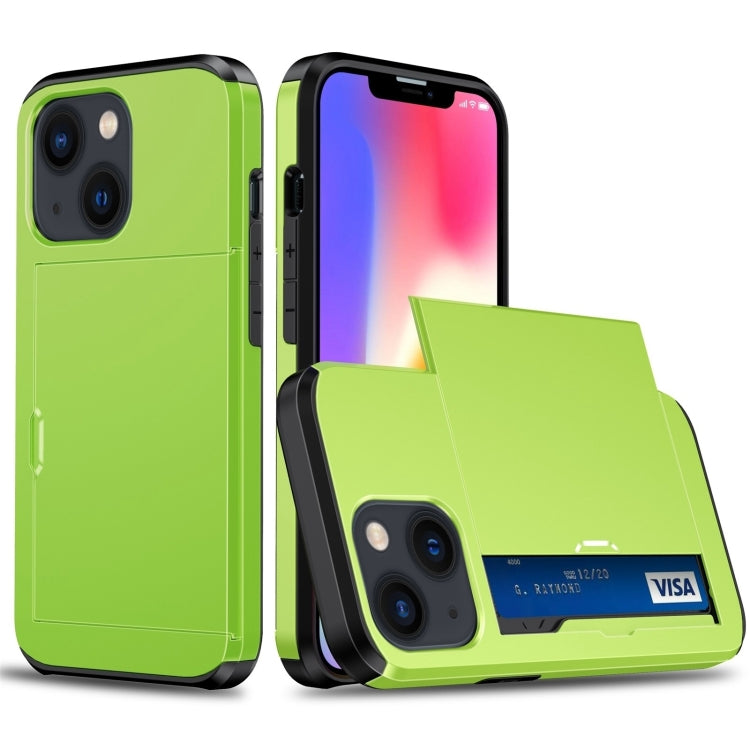 Shockproof Armor Phone Case with Slide Card Slot