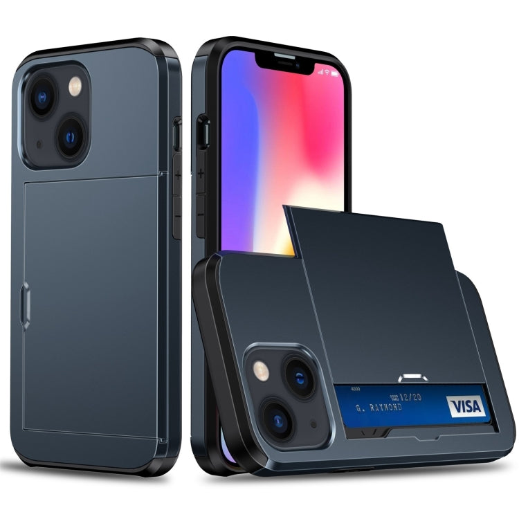Shockproof Armor Phone Case with Slide Card Slot