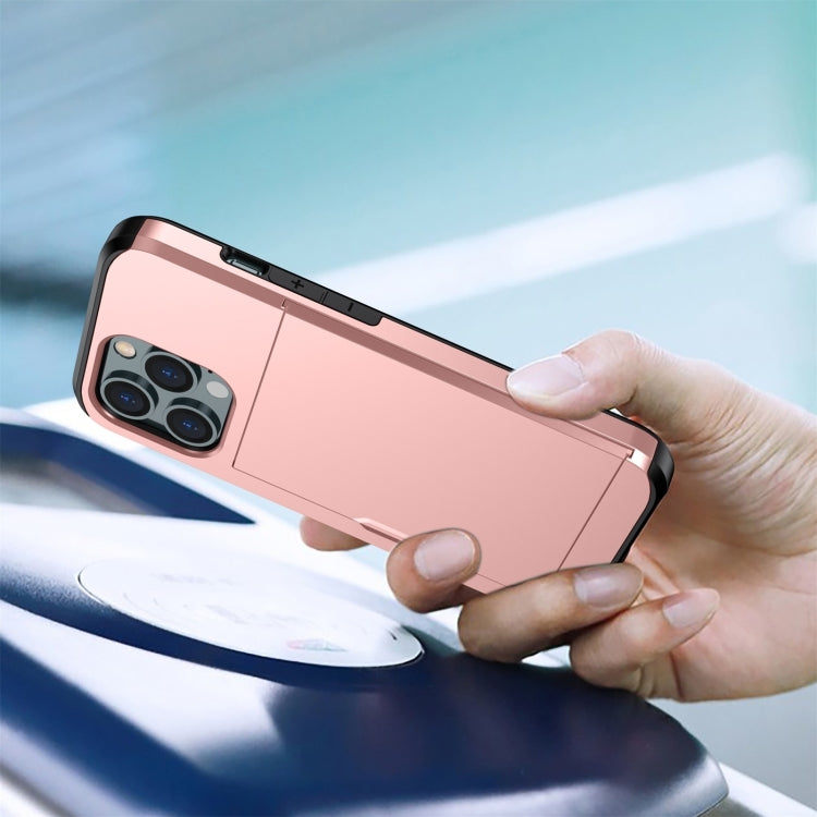Shockproof Armor Phone Case with Slide Card Slot
