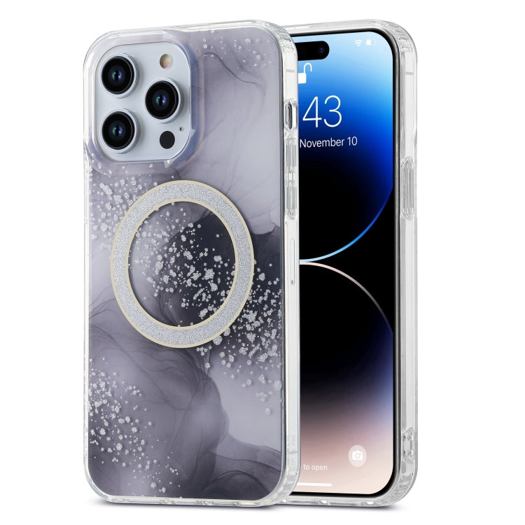 Dual-side IMD Marble Magsafe Phone Case, For iPhone 15 Pro Max, For iPhone 14, For iPhone 15 Pro, For iPhone 14 Pro, For iPhone 14 Pro Max, For iPhone 15 Plus