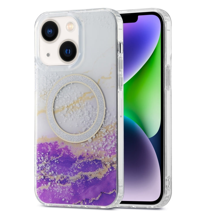 Dual-side IMD Marble Magsafe Phone Case, For iPhone 15 Pro Max, For iPhone 14, For iPhone 15 Pro, For iPhone 14 Pro, For iPhone 14 Pro Max, For iPhone 15 Plus