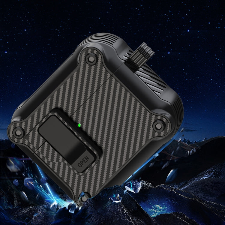 Carbon Fiber Magnetic Automatic Switch Earphone Protective Case, For AirPods 4, For AirPods Pro 2, For AirPods 3, For AirPods Pro, For AirPods 1 / 2
