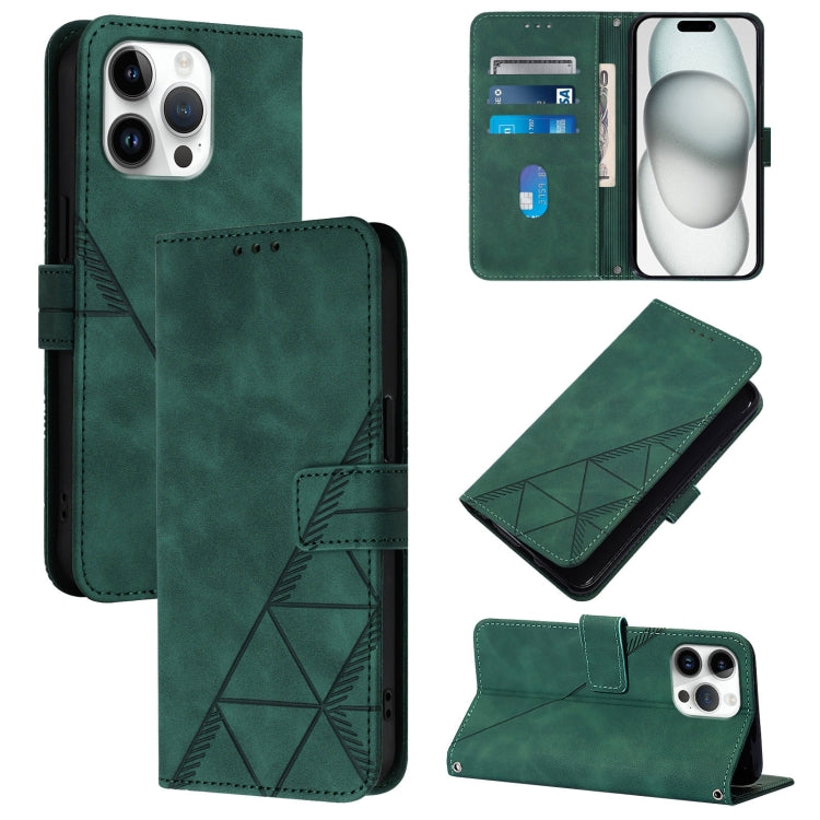 Crossbody 3D Embossed Flip Leather Phone Case