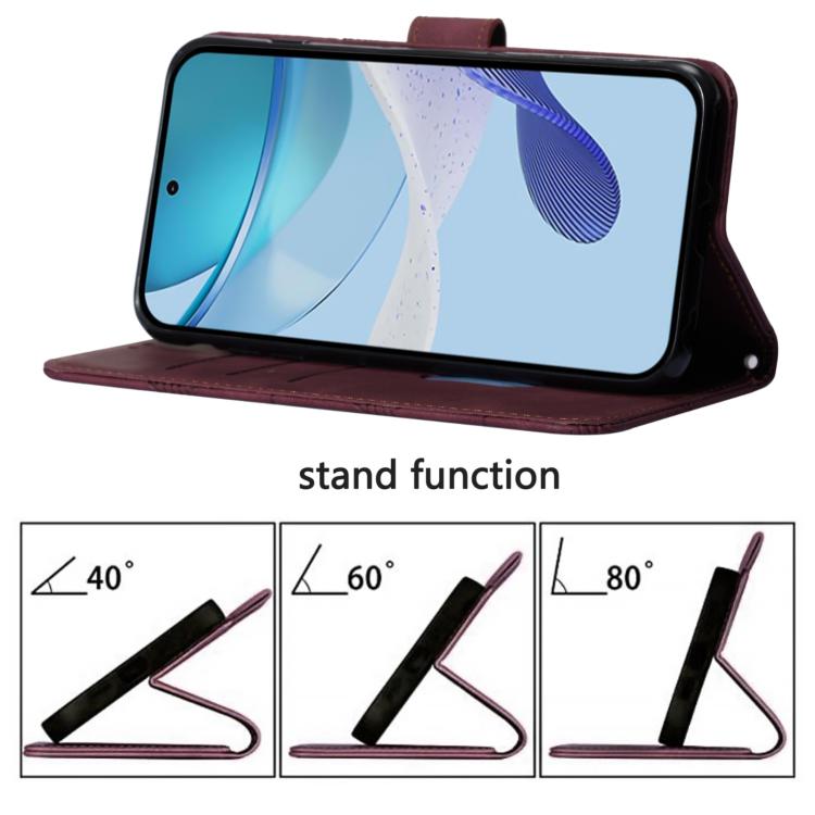 Crossbody 3D Embossed Flip Leather Phone Case