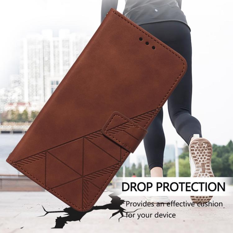 Crossbody 3D Embossed Flip Leather Phone Case