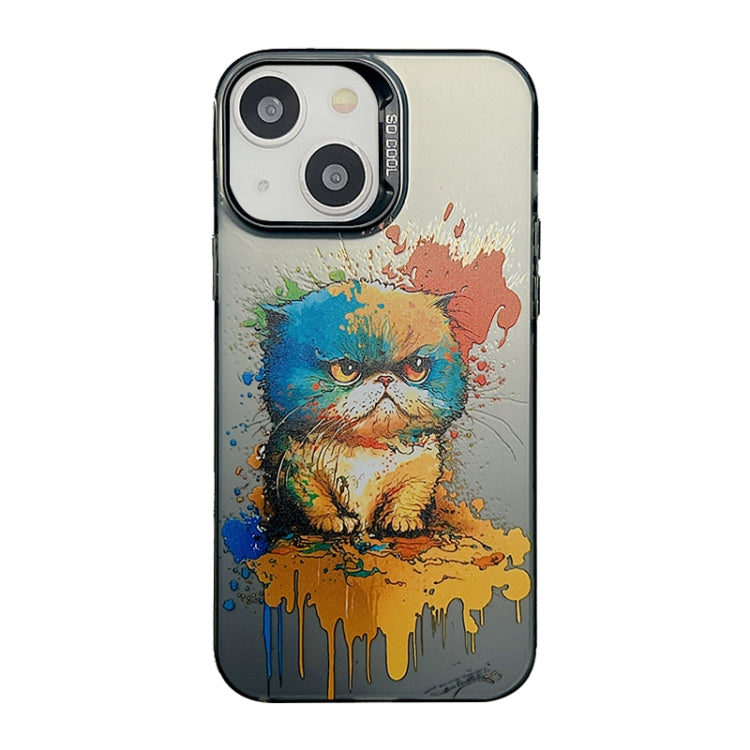 Cute Animal Pattern Series PC + TPU Phone Case, For iPhone 15 Pro Max, For iPhone 14, For iPhone 15 Pro, For iPhone 14 Pro