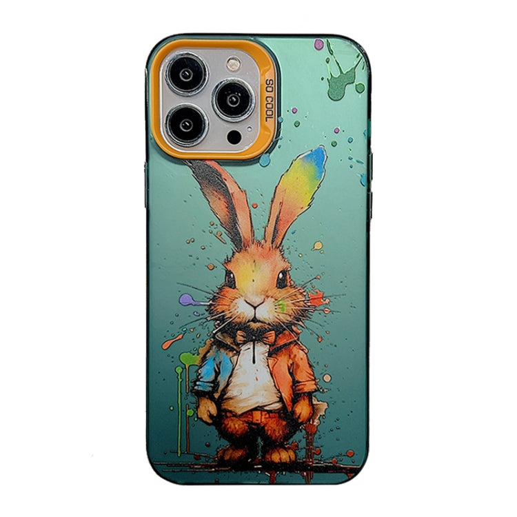 Cute Animal Pattern Series PC + TPU Phone Case, For iPhone 15 Pro Max, For iPhone 14, For iPhone 15 Pro, For iPhone 14 Pro