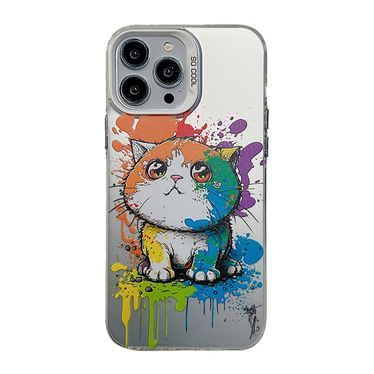 Cute Animal Pattern Series PC + TPU Phone Case, For iPhone 15 Pro Max, For iPhone 14, For iPhone 15 Pro, For iPhone 14 Pro