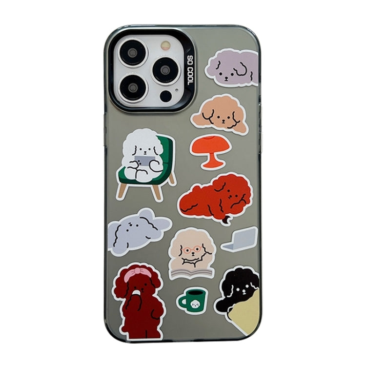 Cute Animal Pattern Series PC + TPU Phone Case, For iPhone 15 Pro Max, For iPhone 14, For iPhone 15 Pro, For iPhone 14 Pro