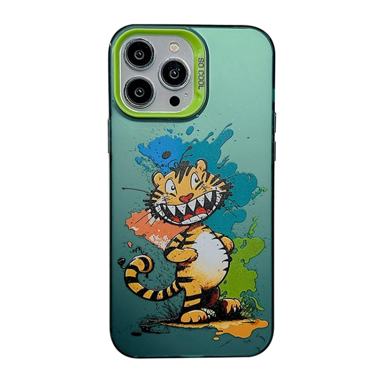 Cute Animal Pattern Series PC + TPU Phone Case, For iPhone 15 Pro Max, For iPhone 14, For iPhone 15 Pro, For iPhone 14 Pro