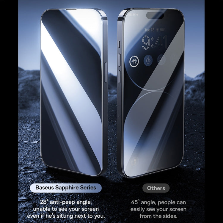 Baseus Sapphire Series Dustproof Peep-proof Tempered Glass Film