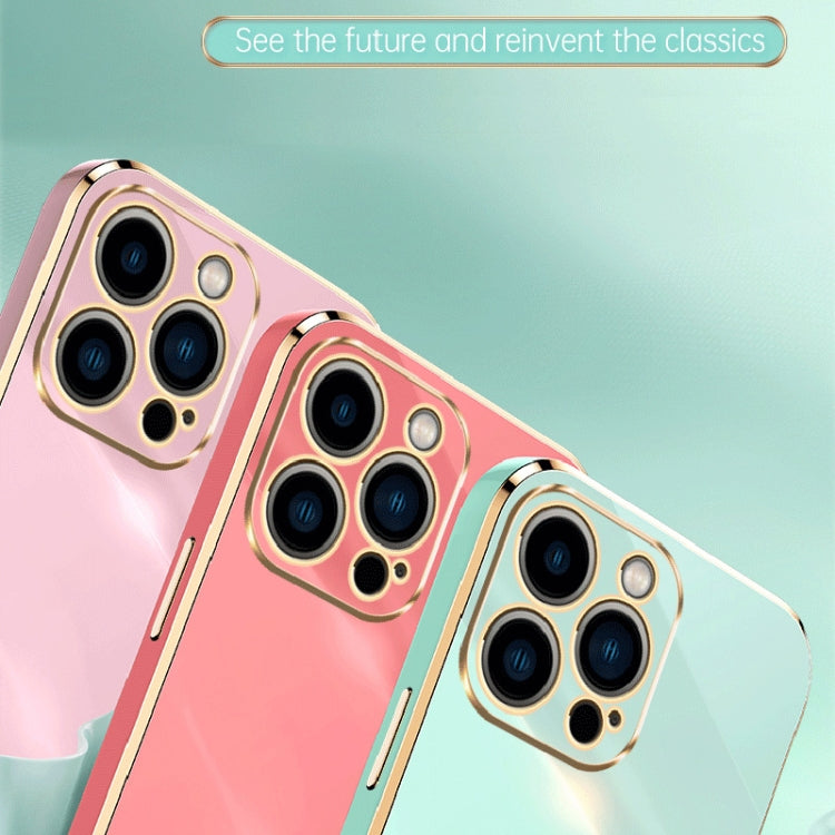 XINLI Straight Edge 6D Electroplate TPU Phone Case