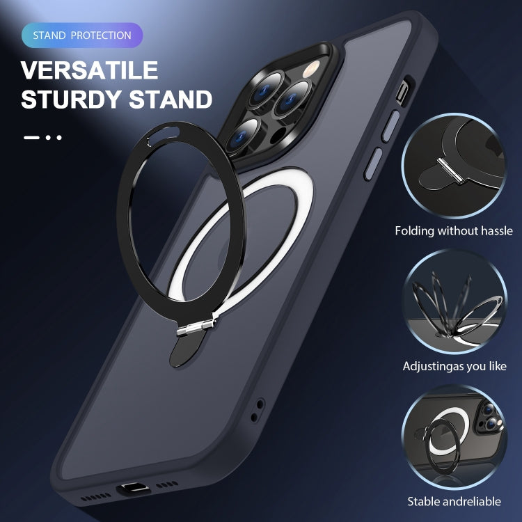 Skin-feel MagSafe Holder PC Hybrid TPU Phone Case