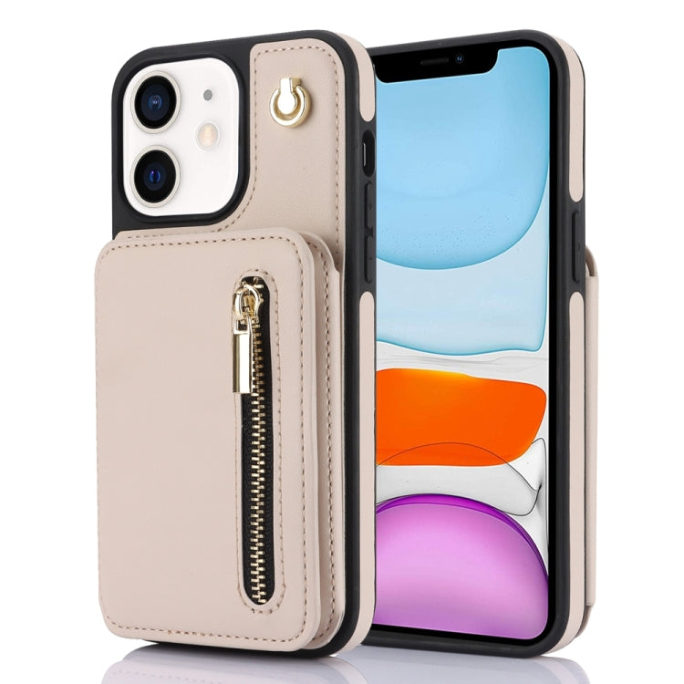 YM006 Skin Feel Zipper Card Bag Phone Case with Dual Lanyard, For iPhone 11 Pro Max, For iPhone 11, For iPhone 11 Pro, For iPhone X / XS, For iPhone XR, For iPhone XS Max