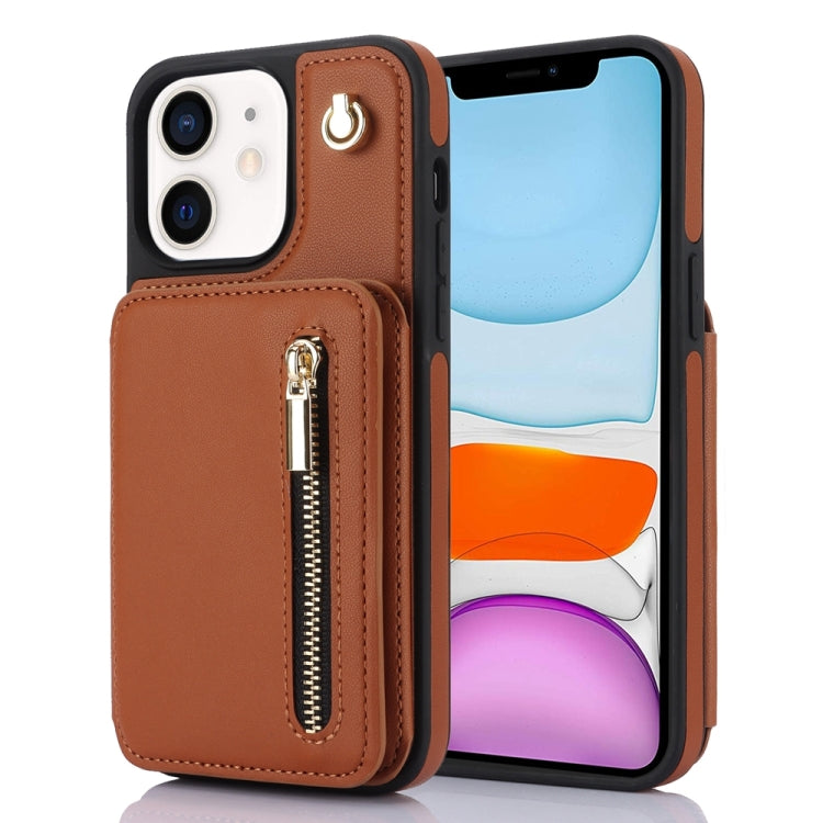 YM006 Skin Feel Zipper Card Bag Phone Case with Dual Lanyard, For iPhone 11 Pro Max, For iPhone 11, For iPhone 11 Pro, For iPhone X / XS, For iPhone XR, For iPhone XS Max