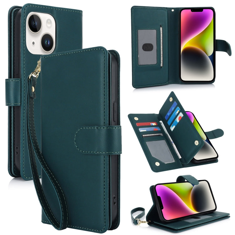 Multi-Card Wallet RFID Leather Phone Case, For iPhone 15 Pro, For iPhone 15 Plus, For iPhone 15, For iPhone 14 Plus, For iPhone 14, For iPhone 14 Pro