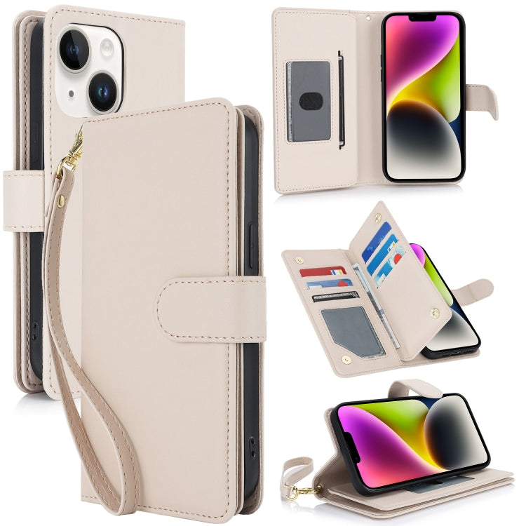 Multi-Card Wallet RFID Leather Phone Case, For iPhone 15 Pro, For iPhone 15 Plus, For iPhone 15, For iPhone 14 Plus, For iPhone 14, For iPhone 14 Pro