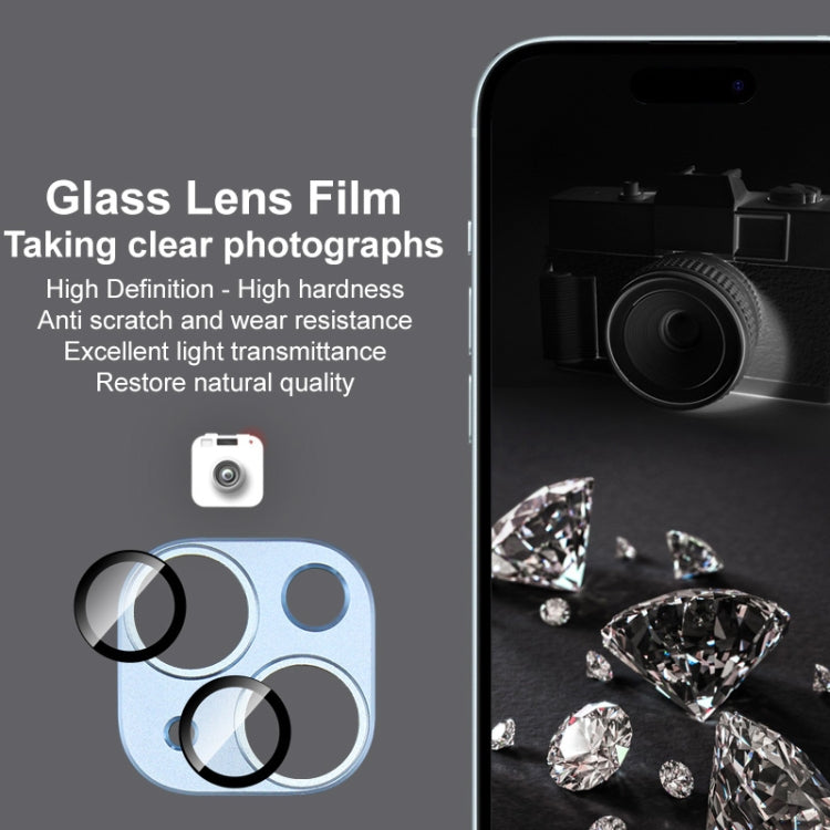 IMAK Metal Armor Premium Camera Protector Film, For iPhone 15 / 15 Plus