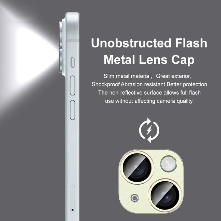 IMAK Metal Armor Premium Camera Protector Film, For iPhone 15 / 15 Plus