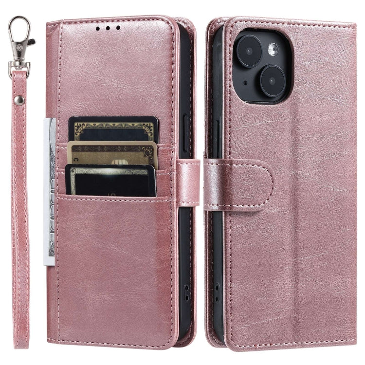 Simple 6-Card Wallet Leather Phone Case, For iPhone 15, For iPhone 14 Plus, For iPhone 14, For iPhone 14 Pro, For iPhone 14 Pro Max, For iPhone 7 / 8 / SE 2022