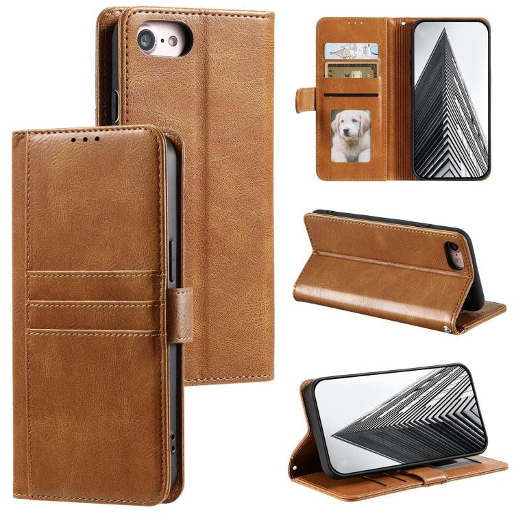 Simple 6-Card Wallet Leather Phone Case, For iPhone 15, For iPhone 14 Plus, For iPhone 14, For iPhone 14 Pro, For iPhone 14 Pro Max, For iPhone 7 / 8 / SE 2022