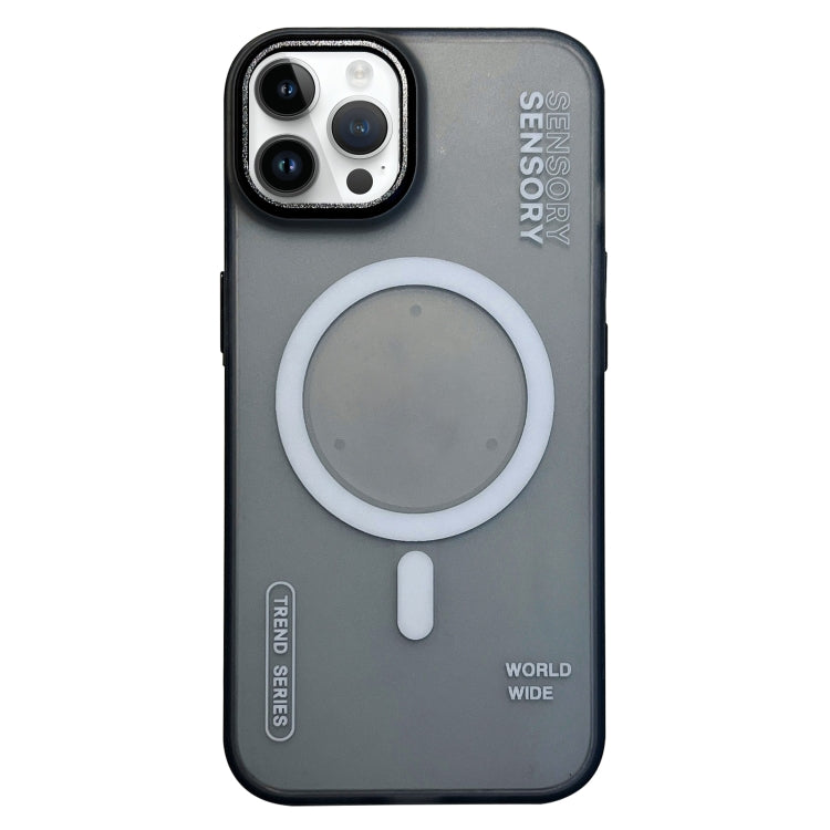 Frosted Metal Lens Protection Frame MagSafe Phone Case