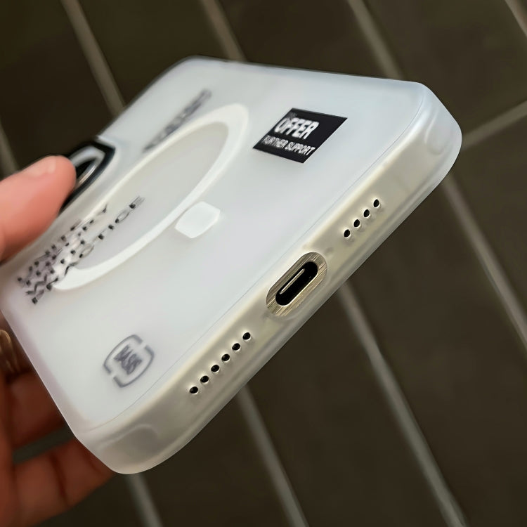 Frosted Metal Lens Protection Frame MagSafe Phone Case