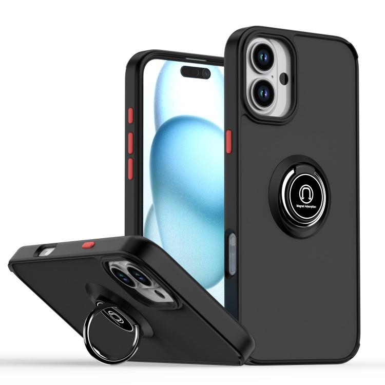 Q Shadow 1 Series TPU + PC Phone Case with Ring
