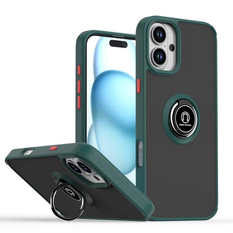 Q Shadow 1 Series TPU + PC Phone Case with Ring