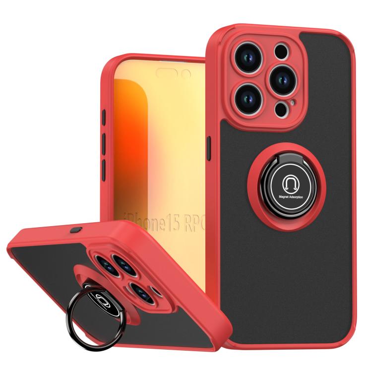 Q Shadow 1 Series TPU + PC Phone Case with Ring