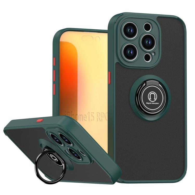 Q Shadow 1 Series TPU + PC Phone Case with Ring