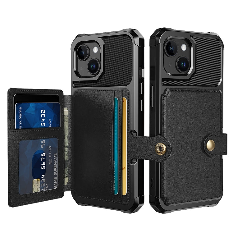 Magnetic Wallet Card Bag Leather Phone Case, For iPhone 15 Pro Max, For iPhone 15 Pro, For iPhone 15 Plus, For iPhone 15