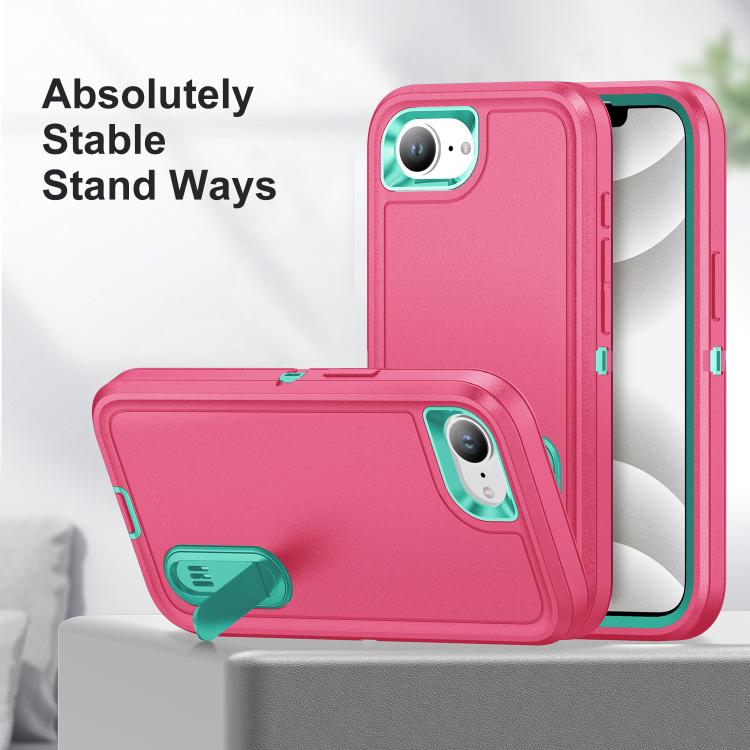 Rugged PC + Silicone Phone Case with Holder